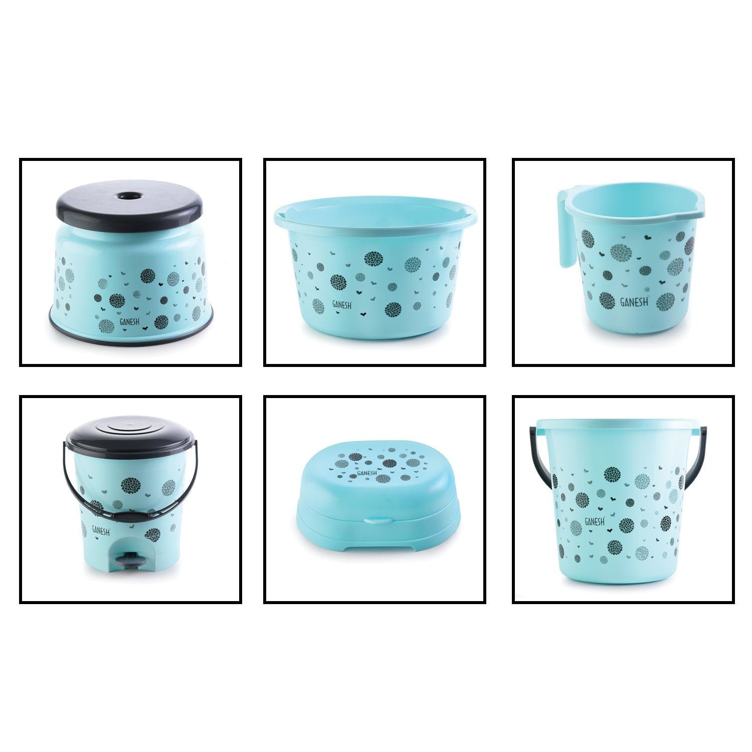 8711 PLASTIC BATHROOM ACCESSORIES SET 6 PCS BATH SET BATHROOM BUCKET WITH DUSTBIN MUG, STOOL, SOAP CASE,TUB DeoDap 8711 PLASTIC BATHROOM ACCESSORIES SET 6 PCS BATH SET BATHROOM BUCKET WITH DUSTBIN MUG, STOOL, SOAP CASE,TUB DeoDap